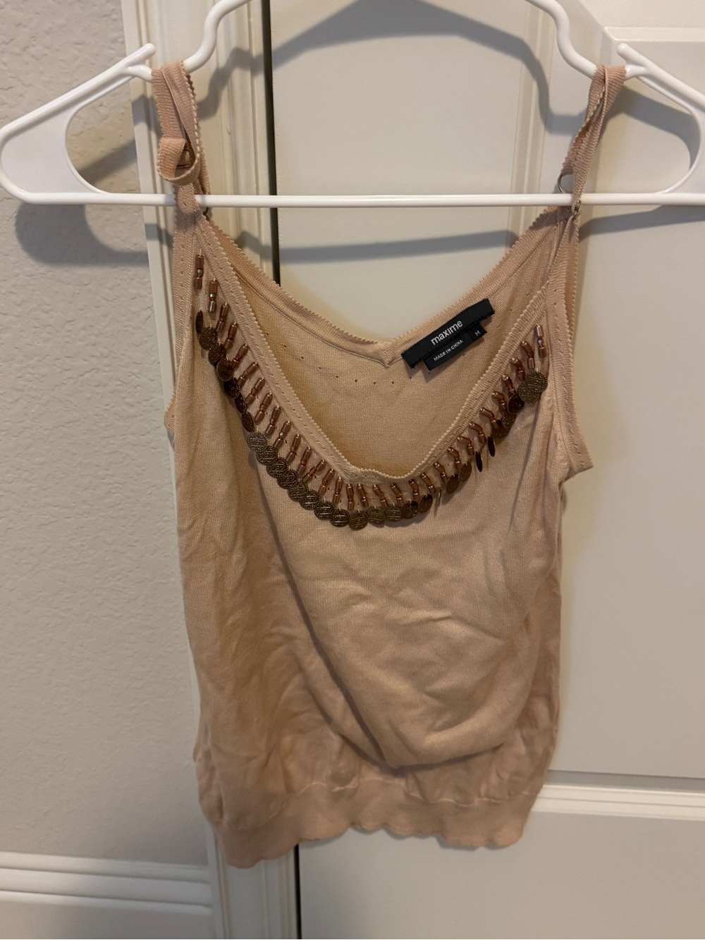 Maxime sleeveless knit tank top women tank top size M
